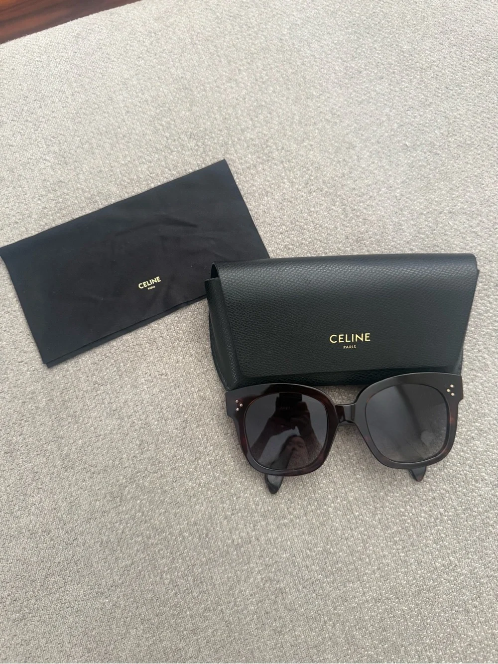 Celine Square Polarized Acetate Sunglasses